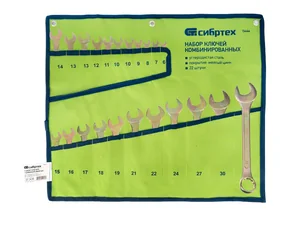 СИБРТЕХ Набор ключей комбинированный 6-32 мм, 22 шт 15444