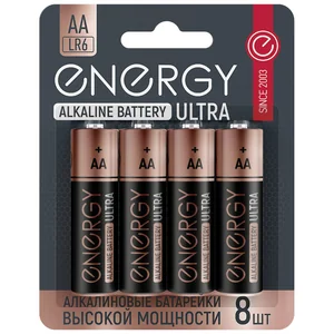 Energy Батарейка алкалиновая Ultra LR6/8B (АА) 104980-SK