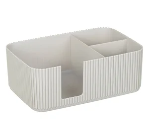 М-ПЛАСТИКА Салфетница СТРИП 3 секции М 1188 кремовый