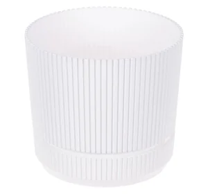 М-ПЛАСТИКА Кашпо СТРИП D170мм 2,3л с подставкой М 3247 белый 