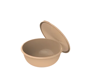 Альт-пласт Миска с крышкой «Шарм» 2,3л АП 580 какао