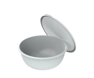 Альт-пласт Набор мисок 1,3л+2,3л+3,7л ШАРМ №1 (3шт) СЕРЫЙ с крышками АП 583