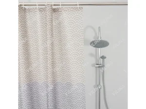 VILINA 66661 Штора для ванной "Для бережливых" 170х180см ВОЛНЫ БЕЖЕВЫЕ 0622
