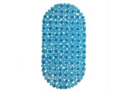 VILINA Коврик для ванны 36х69 см МОРСКАЯ ГАЛЬКА 6805 синий