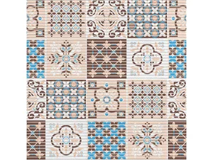 VILINA Коврик для ванной комнаты "ПРЕОБРАЖЕНИЕ" 0,65х15 м 7089-225PT-brown-blue