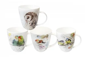 КОРАЛЛ Кружка 420мл. Birds JS23010-3 микс