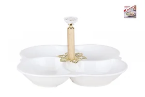 КОРАЛЛ Менажница 4-х секционная 21см ZD20207