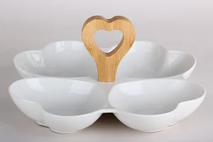 КОРАЛЛ Менажница 4-х секционная 26,5 см ZD8917