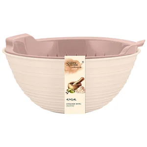 DELTA Миска-дуршлаг Sugar&Spice Cardamom 4,1 л + 2,4 л SE400710001 шампань