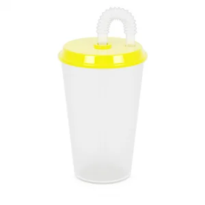 АЛЬТЕРНАТИВА Стакан 0,5л (с крышкой и трубочкой) М8992