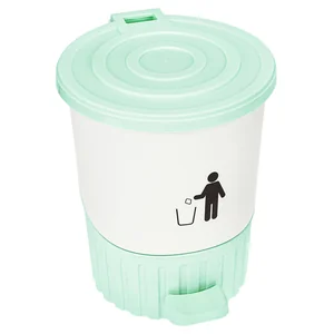 DD STYLE Ведро для мусора 26,0 л. 01063 ментол/белый