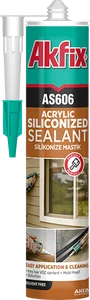 AKFIX Герметик 310мл. AS606 силиконизированный белый