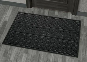Kovroff Коврик влаговпитывающий, 45*75 см. "Добро Пожаловать 2" П/02/18/01 черный
