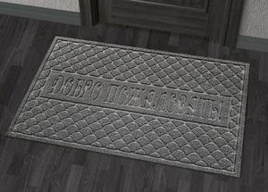 Kovroff Коврик влаговпитывающий, 60*90 см. "Добро Пожаловать 2" серый П/02/03/02