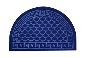 Kovroff Коврик влаговпитывающий, 60*90 см. "Добро Пожаловать", полукруг ПП/01/03/04 синий