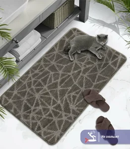 SHAHINTEX Коврик для ванной и туалета 60*100 РР 001 мокко 80