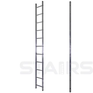 Stairs Лестница алюминиевая односекционная 11 ступеней AL111