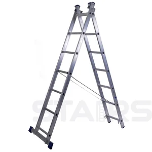 Stairs Лестница алюминиевая двухсекционная универсальная 10 ступеней AL210