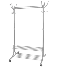 НИКА Вешалка напольная гардеробная ВГП90-6/МС матовый серый