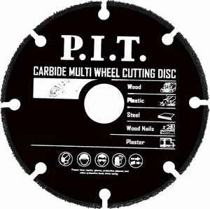 P.I.T. Диск отрезной многофункциональный для УШМ 125x22,2x1,2 мм 6T (ACTW07-0125) 104181