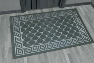 Kovroff Коврик влаговпитывающий, 45*75см. Чешуйки серый П/04/18/02