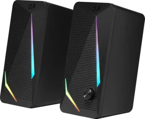 REDRAGON Акустическая система Waltz black USB + 3.5 jack, RGB, 6 Вт. (78144)