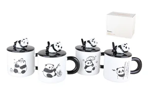 КОРАЛЛ Кружка с ложкой 300мл 6687 микс