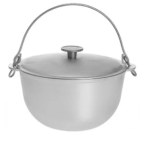 ГАРДАРИКА Казан литой алюминиевый 6 л с крышкой и дужкой 601