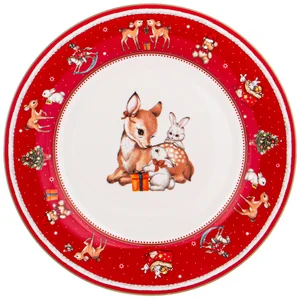 Lefard Тарелка Закусочная С Новым Годом! 19 См Красная 85-1955