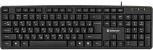 Defender Клавиатура (45522) ELEMENT HB-520 USB RU черный