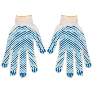 Mallony Перчатки х/б с ПВХ Эконом 10 класс 3 нити. 091516-SK