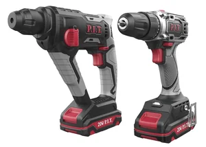 P.I.T. Набор аккумуляторных инструментов P0002-02 (перфоратор PBH20H-18A, дрель PBM20H-10B)