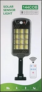 Фонарь уличный на солнечной батарее и датчиком движения 14924-144COB