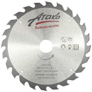Атака Диск пильный 250*60T*32 дерево б/рез тон/отб. профи 8078920