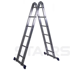 Stairs Лестница алюминиевая двухсекционная шарнирная 2х6 ступени LTR206