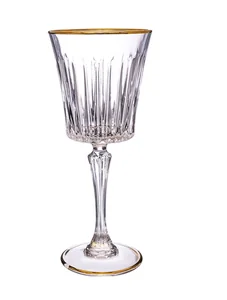 RCR Фужер для вина AS Crystal Timeless золотая полоса 300 мл. 65326