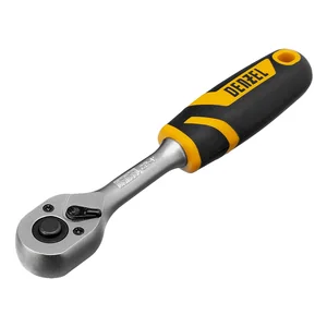 Denzel Ключ-трещотка 1/4", 90 зубьев, с быстрым сбросом, CrV 14031