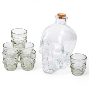 GLASSERIE Штоф Skull 800мл + 6 стопок 50мл. GL002