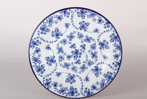 КОРАЛЛ Тарелка десертная 20 см Голубой ситец ZX2403-8FP