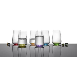 BOHEMIA Набор стаканов 400 мл, Алекс декор RAINBOW FRESH 23026/400/D4665