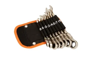 MAXPILER Набор комбинированных ключей с трещоткой в сумке MXT-8-SB