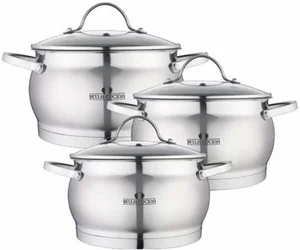 Bella Cucina Набор кастрюль 6пр. (2,1л, 4,1л, 6,7л) BC-2151