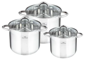 Bella Cucina Набор кастрюль 6пр. (6л, 7,5л, 9,5л,) BC-2164