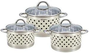 Rainstahl Набор кастрюль 6пр. (2,1л, 2,9л, 3,9л) RS\CW 1626-06 Cream