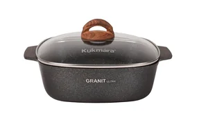 KUKMARA Кастрюля-жаровня 4л квадратная 260х260мм жкго42а