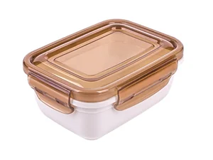 DD STYLE Воздухонепроницаемый глубокий прямоугольный контейнер Крем 800мл 301121