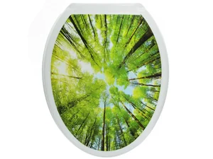 РОССПЛАСТ Сиденье для унитаза ЛЕС белое РП-813