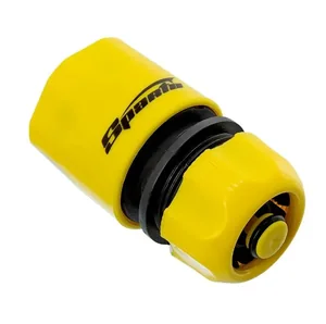 Sparta Соединитель пластмассовый быстросъемный для шланга 1/2", аквастоп 66141