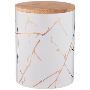 Lefard Банка Для Сыпучих Продуктов Коллекция Золотой Мрамор 550мл 10,5*13,7 См 155-707