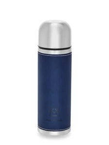 Арктика Термос 108-700-BL 700мл.в кожаной оплетке,синий